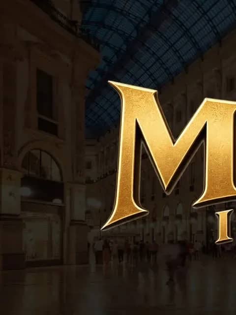 The Milan Icons wordmark in the Galleria Vittorio Emanuele II