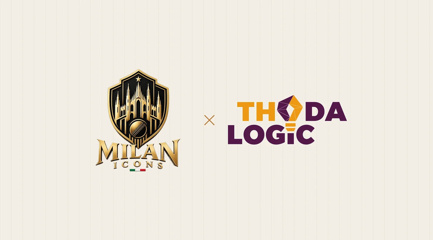 The Milan Icons crest alongside the Thoda Logic logo
