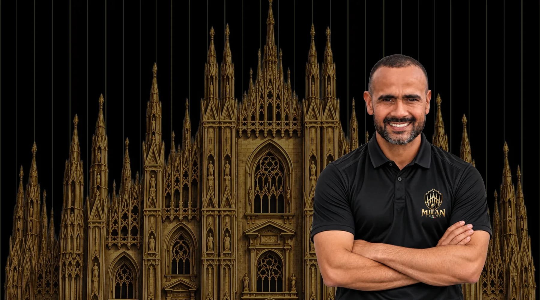 Owais Shah, Head Coach of Milan Icons, in the Milan Icons polo