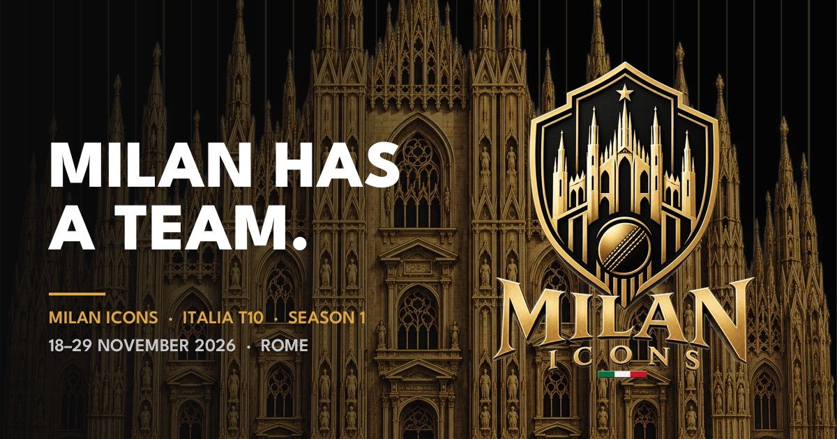 Milan Icons | Milan’s Italia T10 Cricket Franchise